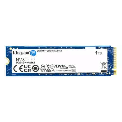 SSD M.2 NVME 1 TERA KINGSTON NV3 LEITURA: 6000MB/S E GRAVAÇÃO: 5000MB/S