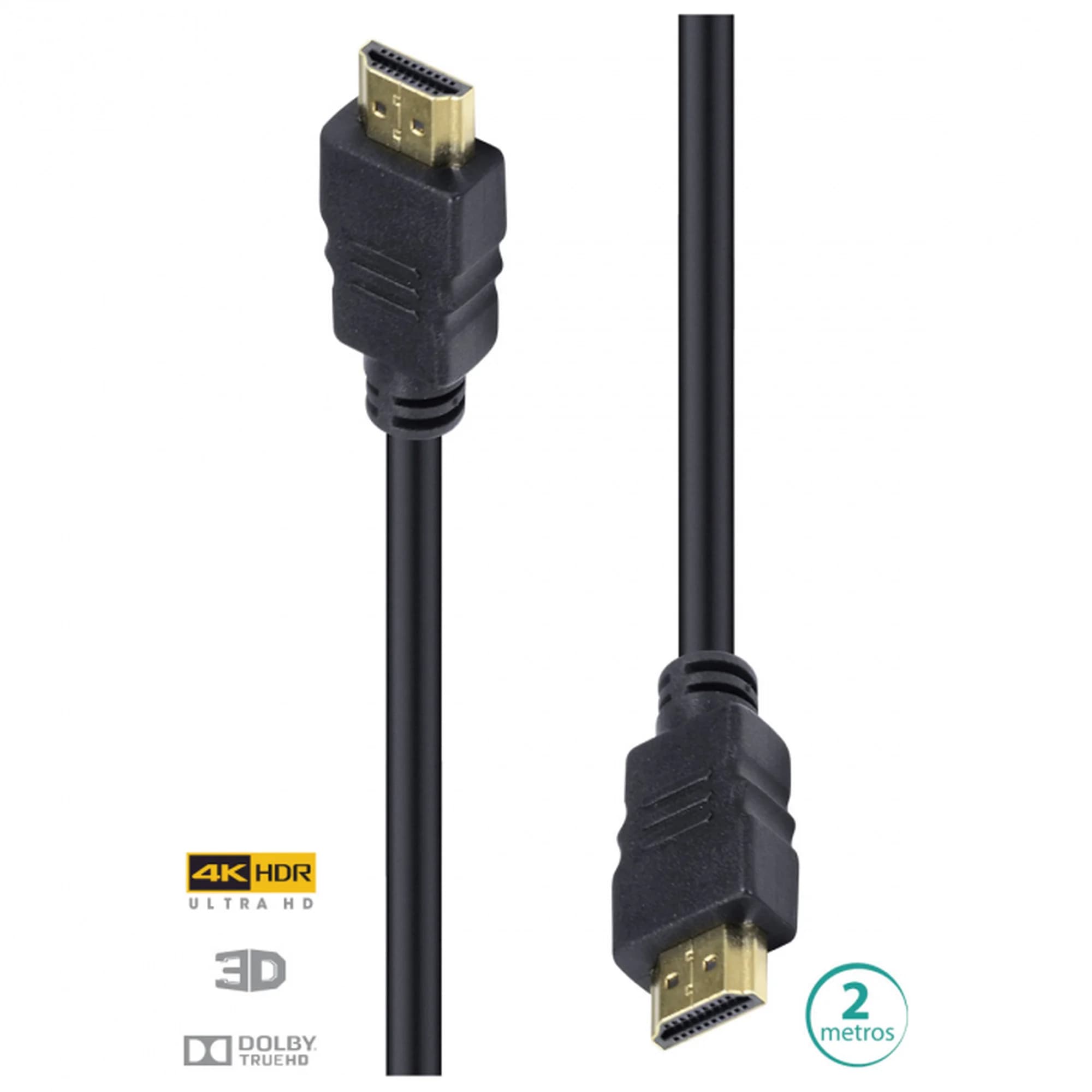 CABO HDMI M X HDMI 2 METROS 4K H20-2