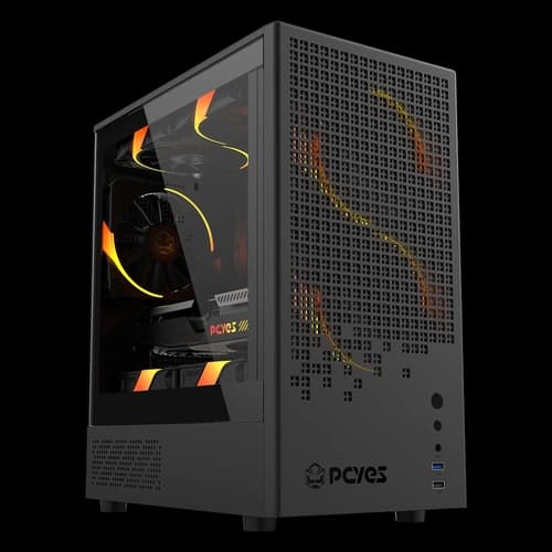 GABINETE GAMER PCYES OZARA BLACK VULCAN - GOZRBV