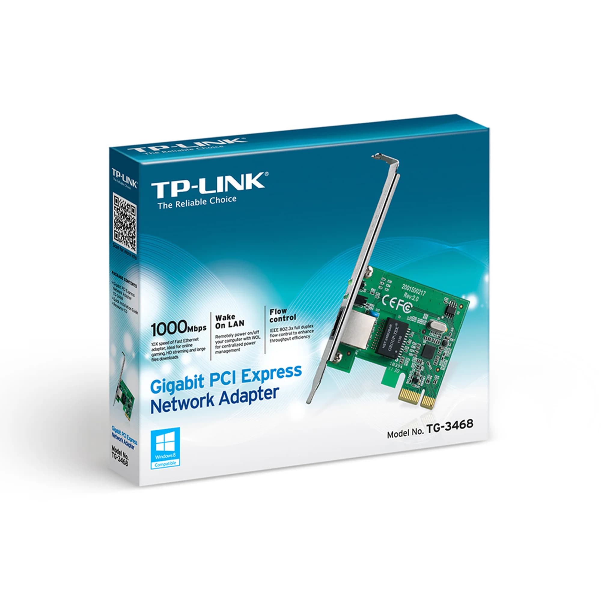 PLACA DE REDE TP-LINK TG-3468 PCI EXPRESS GIGABIT C LOW PROFILE VER 4.0